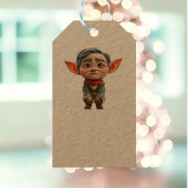 Vermoeide vader Kerst Elf Kraft Gift Labels Cadeaulabel