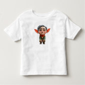 Vermoeide vader Kerst Elf Peuter T-shirt (Voorkant)
