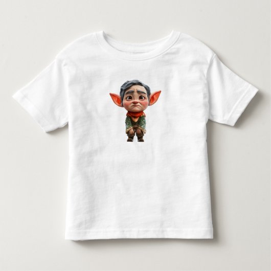 Vermoeide vader Kerst Elf Peuter T-shirt (Voorkant)