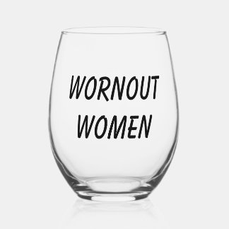 Vermoeide Vrouwen - want wie kan er geen drankje g Wijnglas Zonder Voet
