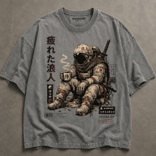Vermoeide Zwervers Ruimtevaarder Tri-Blend Shirt