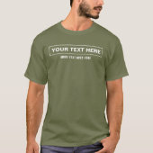 Vermoeidheid Groen Elegant Custom Sjabloon Mannen T-shirt (Voorkant)