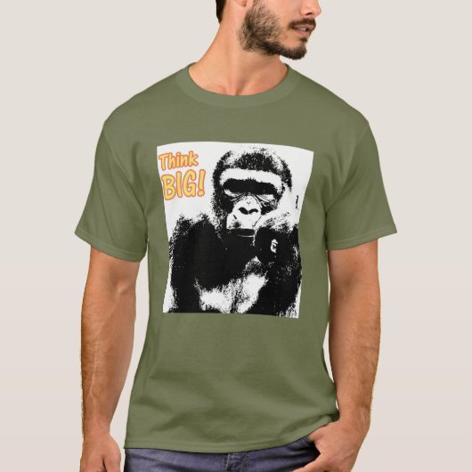 Vermoeidheid Groene Gorilla Pop Kunst Motivatie Tr T-shirt (Voorkant)