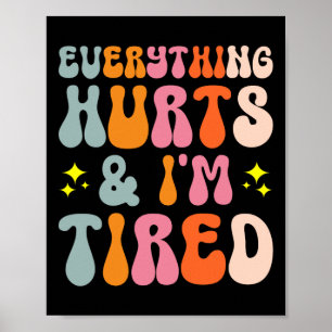 Vermoeidheid Gym Training Atleet Runner Alles H Poster