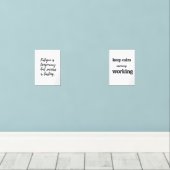 Vermoeidheid is tijdelijk, maar succes is blijvend muurkunst sets (Houten vloer)