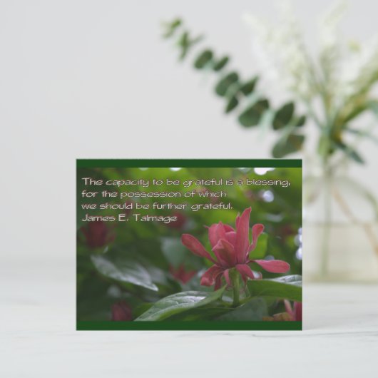 vermogen om dankbaar te zijn briefkaart (Staand voorkant)