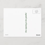 vermogen om dankbaar te zijn briefkaart (Achterkant)