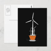 vermogen van de windbloem briefkaart (Voorkant / Achterkant)