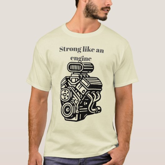 Vermogen van een motor t-shirt (Voorkant)