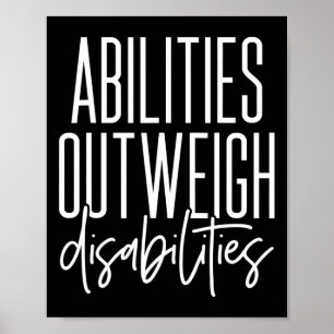Vermogen weegt op tegen handicaps - beste cadeau i poster