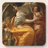 Vermogendheid (olie op doek) bier onderzetter (Voorkant)