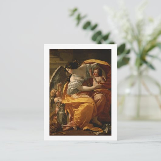 Vermogendheid (olie op doek) briefkaart (Staand voorkant)