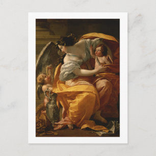 Vermogendheid (olie op doek) briefkaart