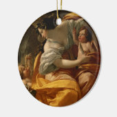 Vermogendheid (olie op doek) keramisch ornament (Links)