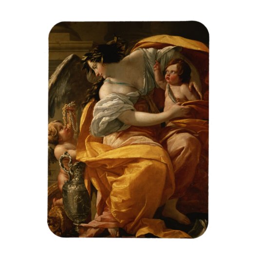 Vermogendheid (olie op doek) magneet (Verticaal)