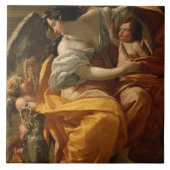 Vermogendheid (olie op doek) tegeltje (Voorkant)