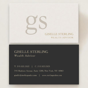 Vermogensadviseur Monogram Professional Visitekaartje
