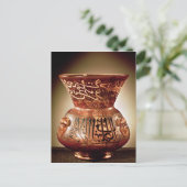 Vermogenskelampje met gekartelde decoratie briefkaart (Staand voorkant)