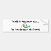 Vermogensvermogen Bumpersticker rolstoel (Voorkant)