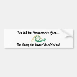 Vermogensvermogen Bumpersticker rolstoel