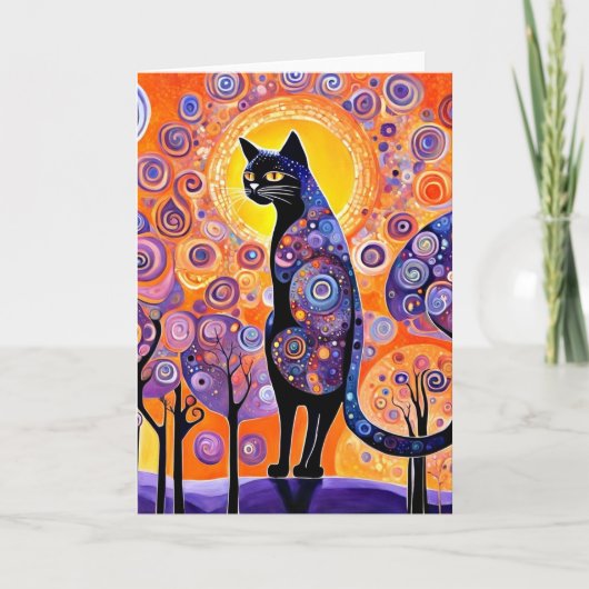 Vermomde kat kaart (Voorkant)