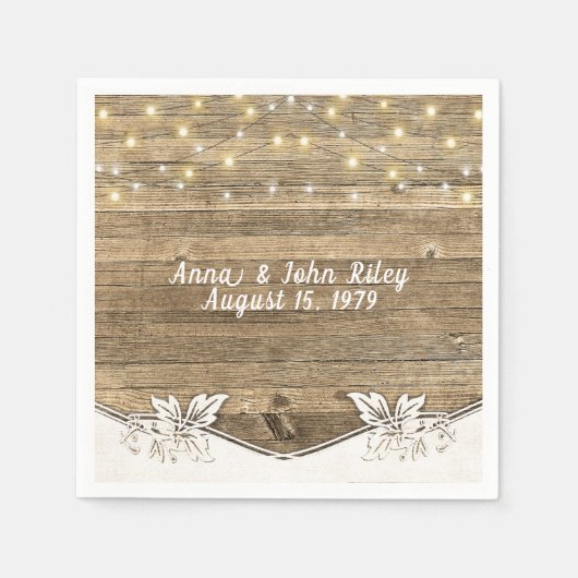 vermomde verlichting op hout servetten (Voorkant)