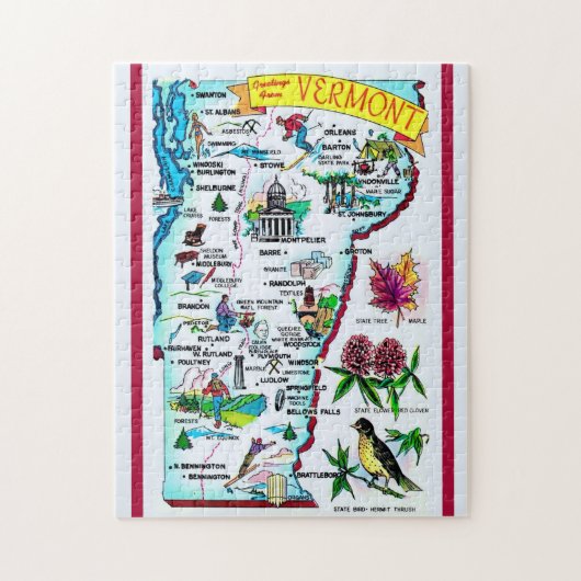 Vermont 11x14 legpuzzel (Verticaal)