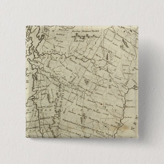 Vermont 3 vierkante button 5,1 cm (Voorkant)
