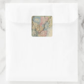 Vermont 4 vierkante sticker (Tas)