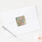 Vermont 4 vierkante sticker (Envelop)