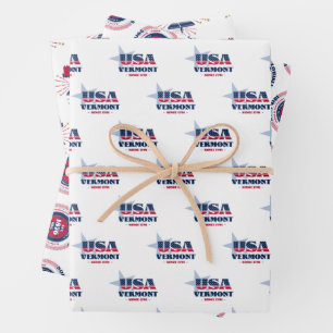 Vermont, 50 staten, Liberty Bell Inpakpapier Vel