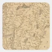 Vermont 5 vierkante sticker (Voorkant)