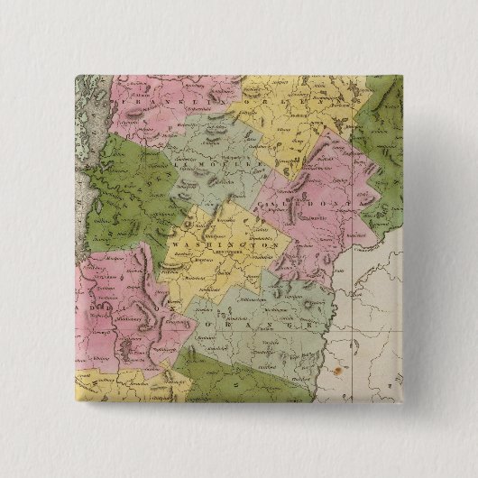 Vermont 7 vierkante button 5,1 cm (Voorkant)