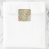 Vermont 8 vierkante sticker (Tas)