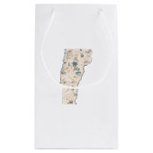 Vermont Afbeelding Map Gift Bag Klein Cadeauzakje (Achterkant)
