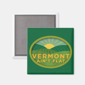 Vermont Ain't Flat Magneet (Voorkant / Achterkant)