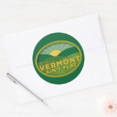 Vermont Ain't Flat Ronde Sticker (Envelop)