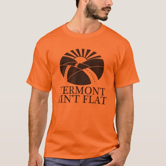 Vermont Ain't Flat T-shirt (Voorkant)