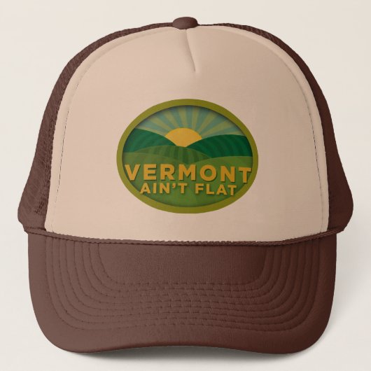 Vermont Ain't Flat Trucker Pet (Voorkant)