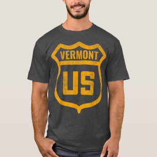 Vermont - Amerikaanse snelweg met een slecht weer T-shirt