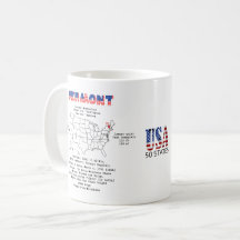 Vermont-Amerikaanse staat op een kaart en nuttige