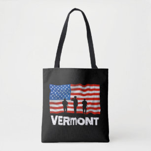Vermont Amerikaanse vlag Tote Bag
