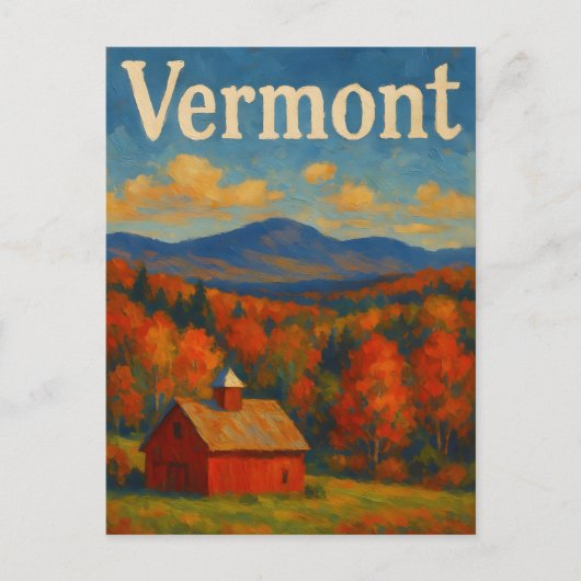 Vermont ansichtkaart briefkaart (Voorkant)