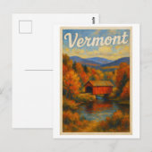 Vermont ansichtkaart briefkaart (Voorkant / Achterkant)