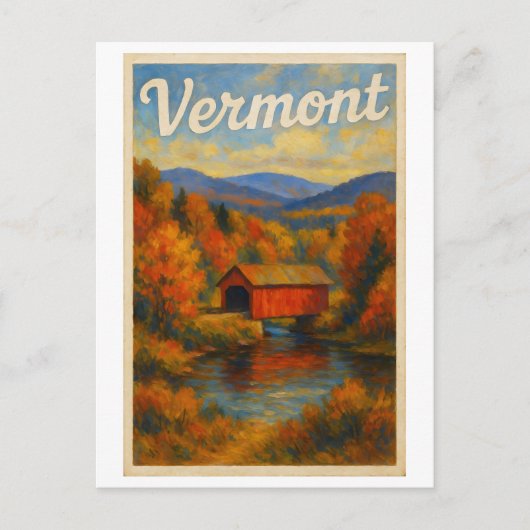Vermont ansichtkaart briefkaart (Voorkant)