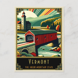 Vermont | Art. Deco Briefkaart