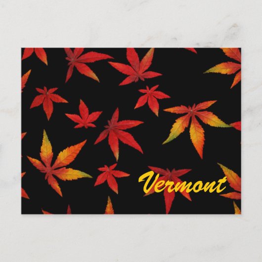 Vermont Autumn Leaves Briefkaart (Voorkant)