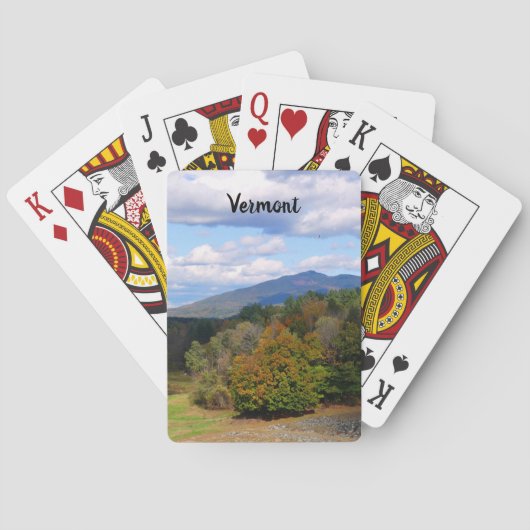 Vermont autumn playing cards pokerkaarten (Achterkant)