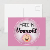 Vermont Baby Funny Pink New Girl Briefkaart (Voorkant / Achterkant)