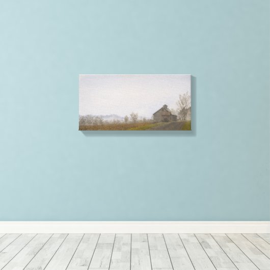 Vermont Barn Canvas Afdruk (Insitu (Houten vloer))
